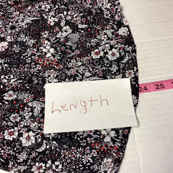 Ooberswank Blouse Romantic Dark Floral Feminine Dainty Sheer Boho Women’s SZ M - Picture 7 of 8